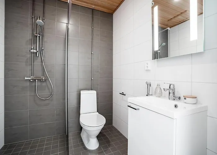 아파트 New Blue Near Helsinki Airport In Kivistoe *